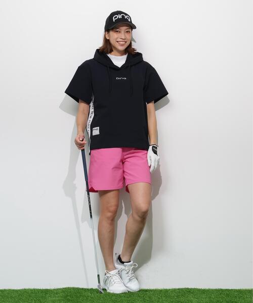 PING(ピン)の「【PING APPAREL】半袖フーディプルオーバー <GOLD> (LADIES)(Tシャツ/カットソー・レディース・ホワイト/ブラック/ベージュ・L/LL/S/M)」の13枚目の写真