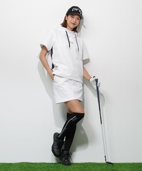 PING(ピン)の「【PING APPAREL】半袖フーディプルオーバー <GOLD> (LADIES)(Tシャツ/カットソー・レディース・ホワイト/ブラック/ベージュ・L/LL/S/M)」の16枚目の写真