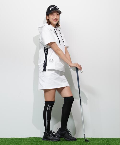 PING(ピン)の「【PING APPAREL】半袖フーディプルオーバー <GOLD> (LADIES)(Tシャツ/カットソー・レディース・ホワイト/ブラック/ベージュ・L/LL/S/M)」の17枚目の写真