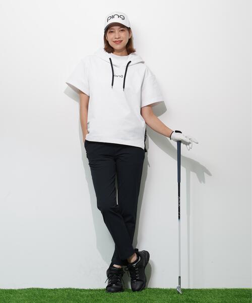 PING(ピン)の「【PING APPAREL】半袖フーディプルオーバー <GOLD> (LADIES)(Tシャツ/カットソー・レディース・ホワイト/ブラック/ベージュ・L/LL/S/M)」の18枚目の写真