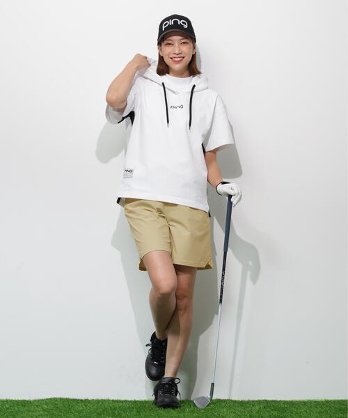 PING(ピン)の「【PING APPAREL】半袖フーディプルオーバー <GOLD> (LADIES)(Tシャツ/カットソー・レディース・ホワイト/ブラック/ベージュ・L/LL/S/M)」の19枚目の写真