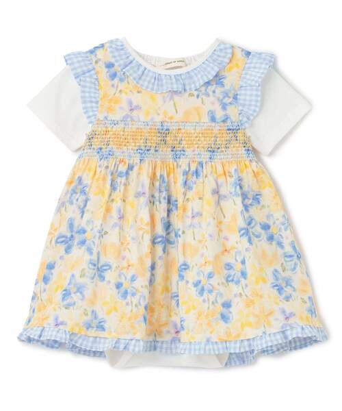 sense of wonder（センスオブワンダー）の「ミルキーブロッサムボディスーツセット（ロンパース・キッズ・ピンク/ブルー・70-80cm）」の2枚目の写真