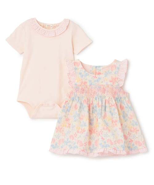 sense of wonder（センスオブワンダー）の「ミルキーブロッサムボディスーツセット（ロンパース・キッズ・ピンク/ブルー・70-80cm）」の6枚目の写真