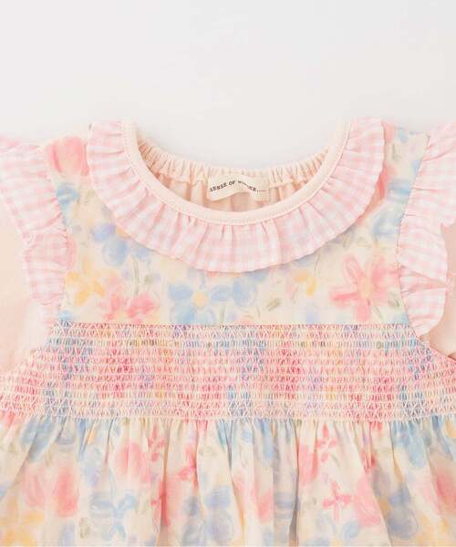 sense of wonder（センスオブワンダー）の「ミルキーブロッサムボディスーツセット（ロンパース・キッズ・ピンク/ブルー・70-80cm）」の7枚目の写真