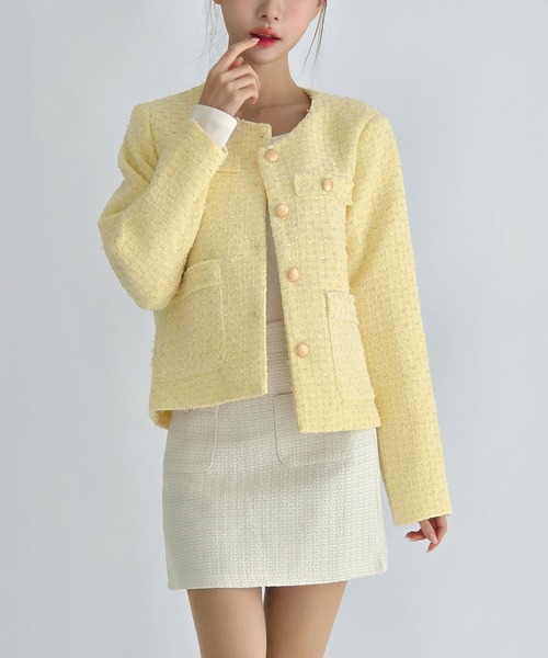 by muni:r(バイ ムニール)の「ツイードポケット ミニスカート(スカート・レディース・アイボリー/ブラック・SMALL/MEDIUM)」の19枚目の写真