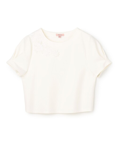 TOCCA（トッカ）の「LITTLE BOUQUET Tシャツ（Tシャツ/カットソー・レディース・ホワイト系/ライトグリーン系・SMALL/MEDIUM）」の19枚目の写真