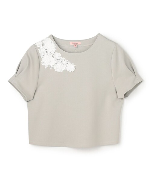 TOCCA（トッカ）の「LITTLE BOUQUET Tシャツ（Tシャツ/カットソー・レディース・ホワイト系/ライトグリーン系・SMALL/MEDIUM）」の17枚目の写真