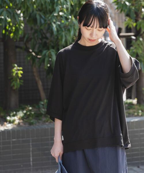 NANGA(ナンガ)の「『別注』NANGA×EKAL CAVET-SHIRTS(Tシャツ/カットソー・レディース・グレー系その他/ブラック・FREE)」の1枚目の写真