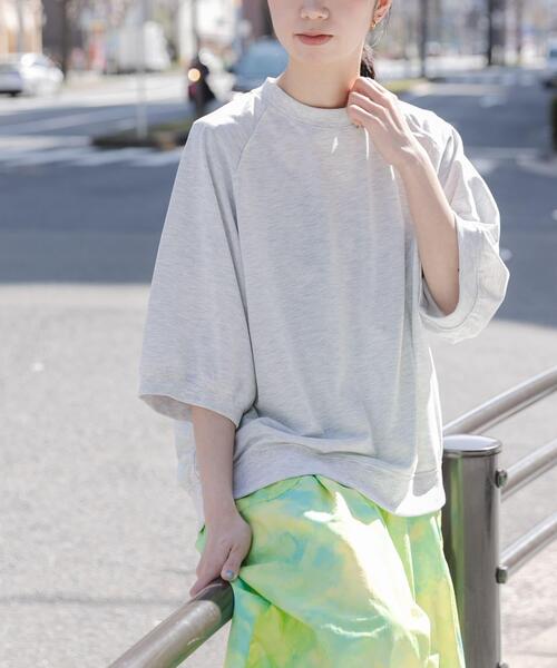NANGA(ナンガ)の「『別注』NANGA×EKAL CAVET-SHIRTS(Tシャツ/カットソー・レディース・グレー系その他/ブラック・FREE)」の4枚目の写真
