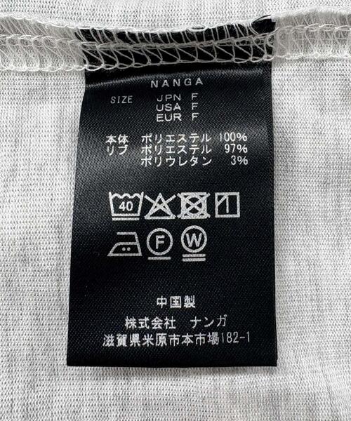 NANGA(ナンガ)の「『別注』NANGA×EKAL CAVET-SHIRTS(Tシャツ/カットソー・レディース・グレー系その他/ブラック・FREE)」の16枚目の写真