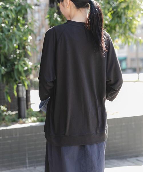 NANGA(ナンガ)の「『別注』NANGA×EKAL CAVET-SHIRTS(Tシャツ/カットソー・レディース・グレー系その他/ブラック・FREE)」の18枚目の写真