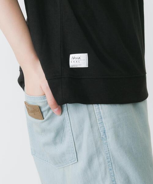 NANGA(ナンガ)の「『別注』NANGA×EKAL CAVET-SHIRTS(Tシャツ/カットソー・レディース・グレー系その他/ブラック・FREE)」の21枚目の写真