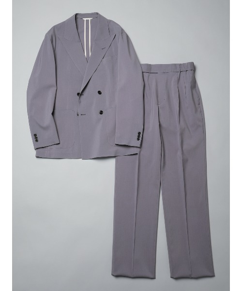 GOOVI（グービ）の「GOOVI／タックストレートパンツ／SUPER100'sウールトロピカル／無地（スーツパンツ・メンズ・パープル・1/2/3）」の9枚目の写真