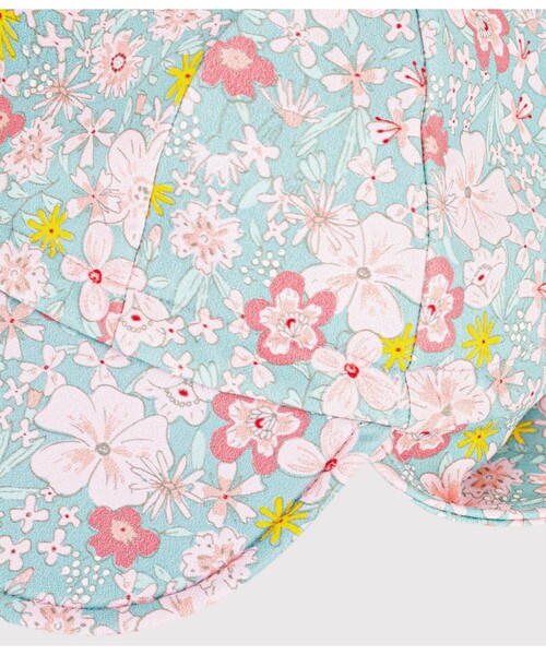 PETIT BATEAU（プチバトー）の「フラワープリントキャプ（キャップ・キッズ・ライトグリーン・36MONTH/18MONTH/6MONTH）」の3枚目の写真