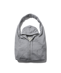 ANGLAN（アングラン）の「Zip-Up Hoodie Bag - Melange Grey（メッセンジャーバッグ）」