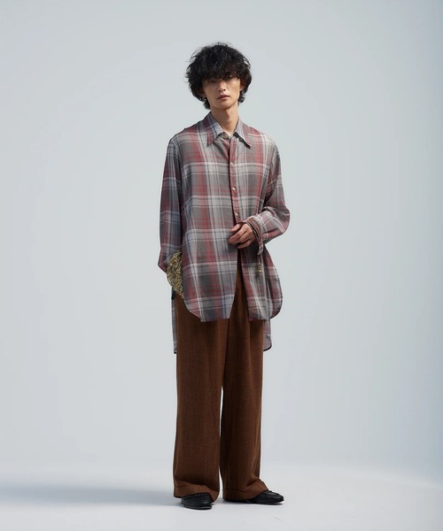 BED J.W. FORD（ベッドフォード）の「【BED J.W. FORD/ベッドフォード】NICE IDEA（シャツ/ブラウス・メンズ・レッド/ブルー・1/0）」の4枚目の写真