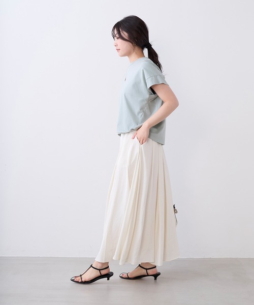 MICA&DEAL（マイカ＆ディール）の「タックギャザースカート（スカート・レディース・ブラック/イエロー/ブルー/オフホワイト・FREE）」の16枚目の写真