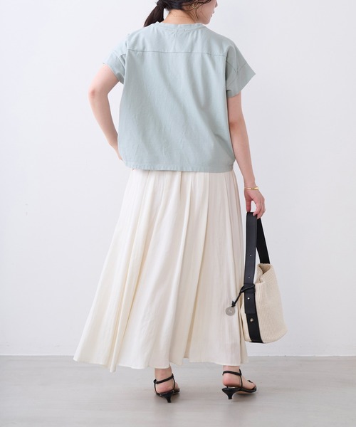 MICA&DEAL（マイカ＆ディール）の「タックギャザースカート（スカート・レディース・ブラック/イエロー/ブルー/オフホワイト・FREE）」の17枚目の写真