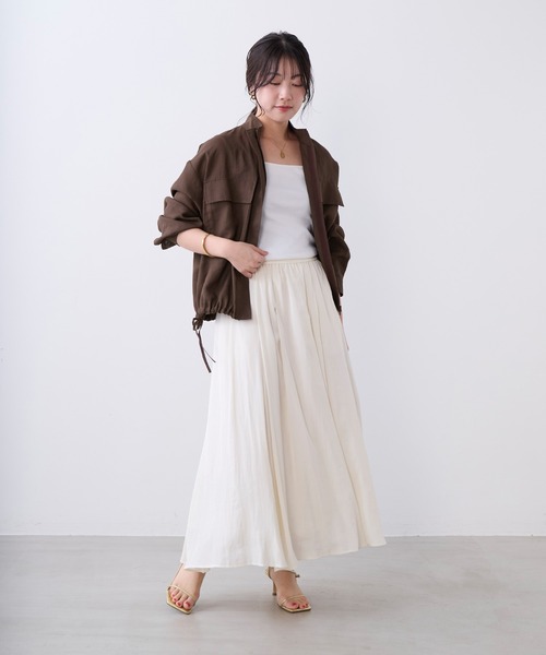 MICA&DEAL（マイカ＆ディール）の「タックギャザースカート（スカート・レディース・ブラック/イエロー/ブルー/オフホワイト・FREE）」の19枚目の写真