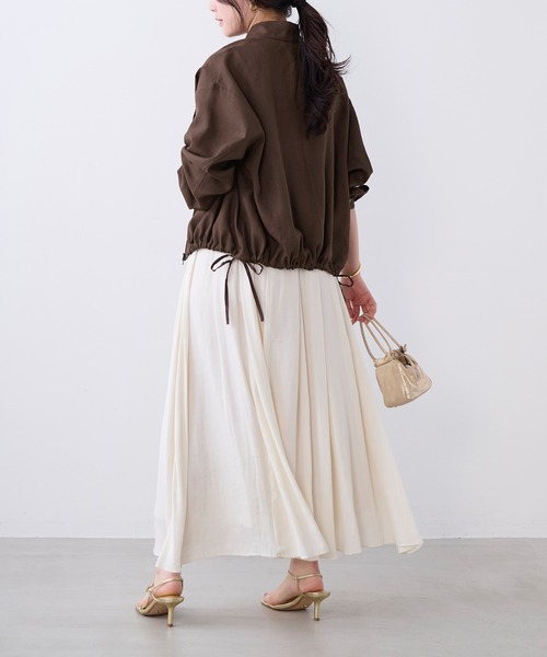 MICA&DEAL（マイカ＆ディール）の「タックギャザースカート（スカート・レディース・ブラック/イエロー/ブルー/オフホワイト・FREE）」の20枚目の写真