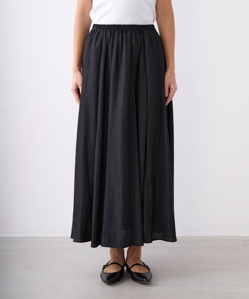 MICA&DEAL（マイカ＆ディール）の「タックギャザースカート（スカート・レディース・ブラック/イエロー/ブルー/オフホワイト・FREE）」の8枚目の写真