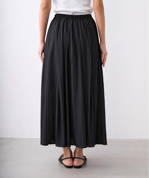 MICA&DEAL（マイカ＆ディール）の「タックギャザースカート（スカート・レディース・ブラック/イエロー/ブルー/オフホワイト・FREE）」の10枚目の写真