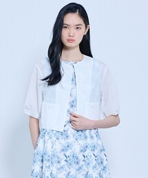TOCCA（トッカ）の「LUMINOUS VEIL ジャケット（ノーカラージャケット）」