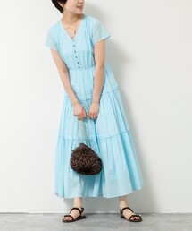 NOLLEY’S Sophi | ウォッシャブルコットンティアードマキシワンピース(ワンピース)