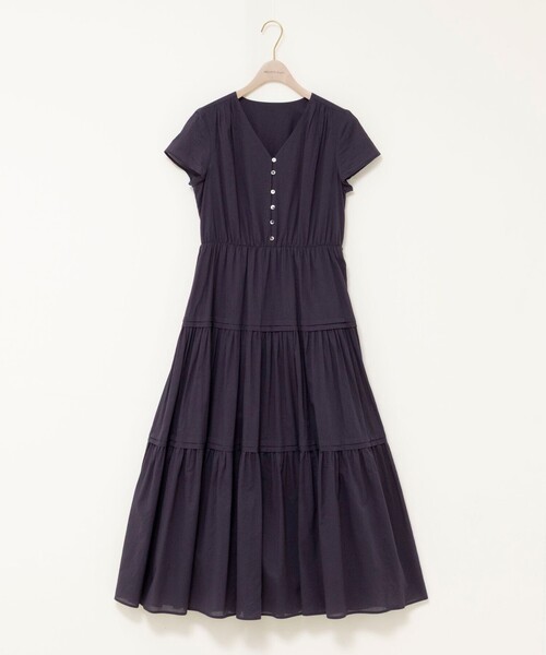 NOLLEY’S Sophi（ノーリーズソフィ）の「ウォッシャブルコットンティアードマキシワンピース（ワンピース・レディース・サックスブルー/ネイビー・38）」の17枚目の写真