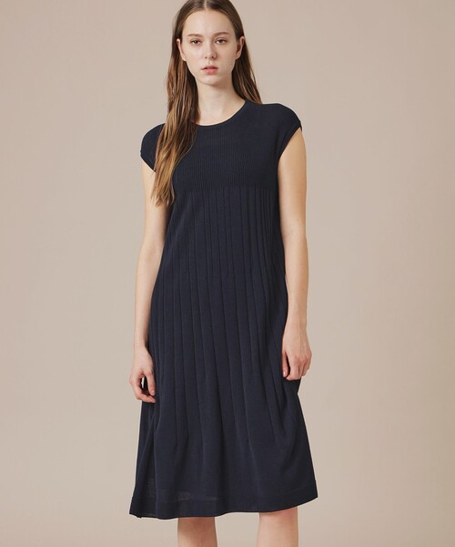 MACKINTOSH LONDON(マッキントッシュ ロンドン)の「【eclat5月号掲載】エアリーホールガーメントワンピース(ワンピース・レディース・ネイビー/パープル系その他4・38)」の1枚目の写真