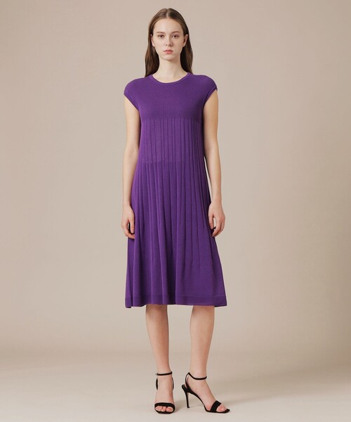 MACKINTOSH LONDON(マッキントッシュ ロンドン)の「【eclat5月号掲載】エアリーホールガーメントワンピース(ワンピース・レディース・ネイビー/パープル系その他4・38)」の3枚目の写真