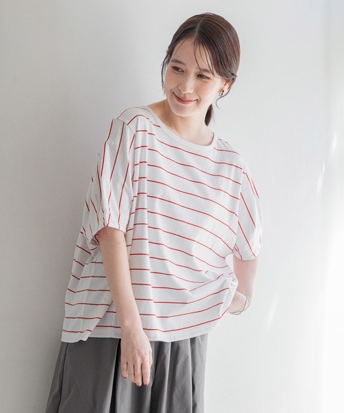 studio CLIP(スタディオクリップ)の「コットンタックスリーブTシャツ(Tシャツ/カットソー・レディース・オフホワイト/その他2/その他1・MEDIUM/LARGE)」の16枚目の写真