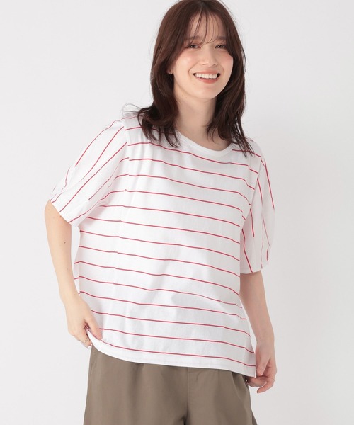 studio CLIP(スタディオクリップ)の「コットンタックスリーブTシャツ(Tシャツ/カットソー・レディース・オフホワイト/その他2/その他1・MEDIUM/LARGE)」の19枚目の写真