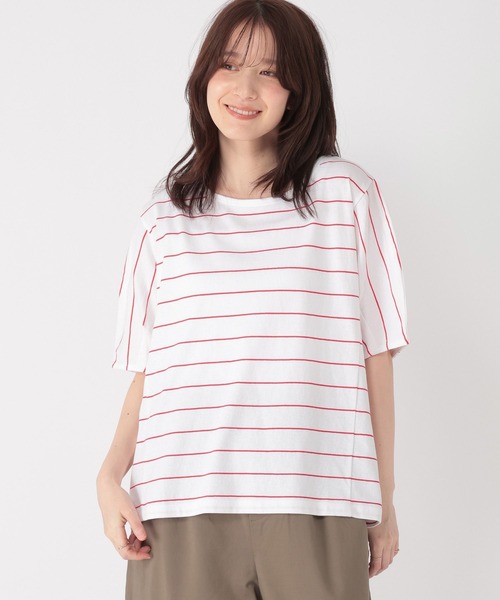 studio CLIP(スタディオクリップ)の「コットンタックスリーブTシャツ(Tシャツ/カットソー・レディース・オフホワイト/その他2/その他1・MEDIUM/LARGE)」の20枚目の写真