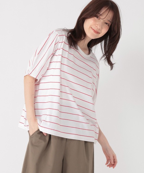 studio CLIP(スタディオクリップ)の「コットンタックスリーブTシャツ(Tシャツ/カットソー・レディース・オフホワイト/その他2/その他1・MEDIUM/LARGE)」の21枚目の写真
