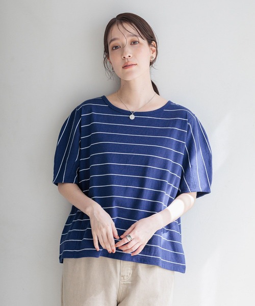 studio CLIP(スタディオクリップ)の「コットンタックスリーブTシャツ(Tシャツ/カットソー・レディース・オフホワイト/その他2/その他1・MEDIUM/LARGE)」の8枚目の写真