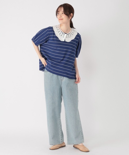 studio CLIP(スタディオクリップ)の「コットンタックスリーブTシャツ(Tシャツ/カットソー・レディース・オフホワイト/その他2/その他1・MEDIUM/LARGE)」の11枚目の写真