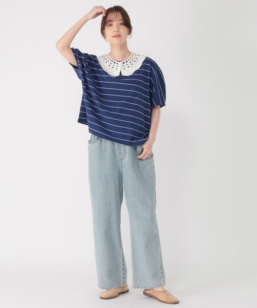 studio CLIP(スタディオクリップ)の「コットンタックスリーブTシャツ(Tシャツ/カットソー・レディース・オフホワイト/その他2/その他1・MEDIUM/LARGE)」の12枚目の写真
