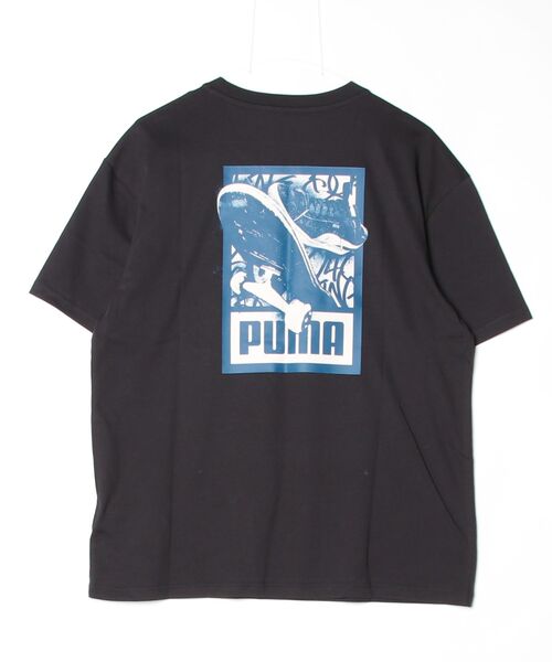 PUMA(プーマ)の「プーマ PUMA ESS ELEVATED MX スケートボード Tシャツ(Tシャツ/カットソー・メンズ・ホワイト/ブラック・S/M/L/LL/3L)」の4枚目の写真