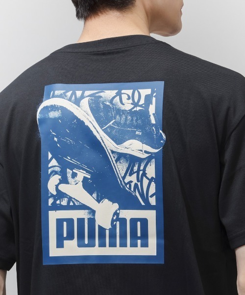 PUMA(プーマ)の「プーマ PUMA ESS ELEVATED MX スケートボード Tシャツ(Tシャツ/カットソー・メンズ・ホワイト/ブラック・S/M/L/LL/3L)」の9枚目の写真