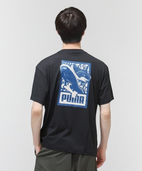 PUMA(プーマ)の「プーマ PUMA ESS ELEVATED MX スケートボード Tシャツ(Tシャツ/カットソー・メンズ・ホワイト/ブラック・S/M/L/LL/3L)」の6枚目の写真
