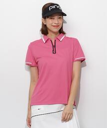 【PING APPAREL】サンベール×クールフローカノコ半袖ポロシャツ ＜GOLD＞ (LADIES)