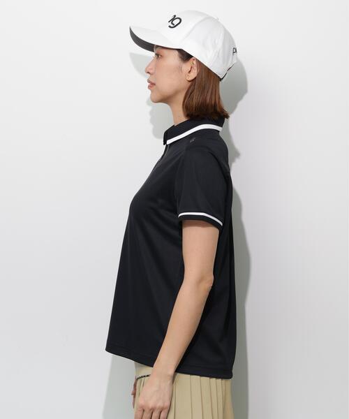 PING(ピン)の「【PING APPAREL】サンベール×クールフローカノコ半袖ポロシャツ <GOLD> (LADIES)(ポロシャツ・レディース・ピンク/ブラック/ホワイト・LL/L/S/M)」の7枚目の写真