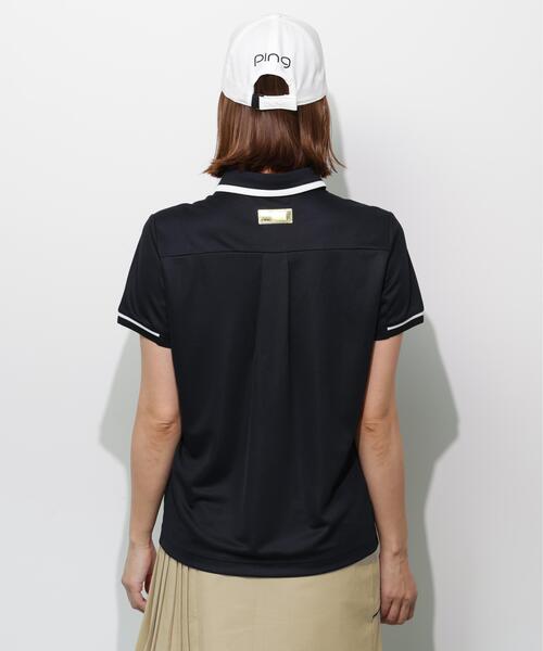 PING(ピン)の「【PING APPAREL】サンベール×クールフローカノコ半袖ポロシャツ <GOLD> (LADIES)(ポロシャツ・レディース・ピンク/ブラック/ホワイト・LL/L/S/M)」の8枚目の写真