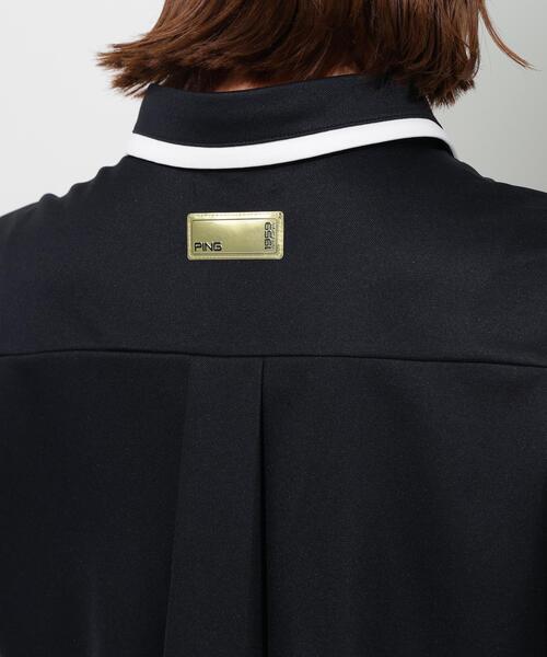 PING(ピン)の「【PING APPAREL】サンベール×クールフローカノコ半袖ポロシャツ <GOLD> (LADIES)(ポロシャツ・レディース・ピンク/ブラック/ホワイト・LL/L/S/M)」の9枚目の写真