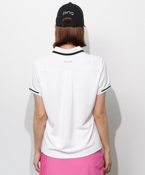 PING(ピン)の「【PING APPAREL】サンベール×クールフローカノコ半袖ポロシャツ <GOLD> (LADIES)(ポロシャツ・レディース・ピンク/ブラック/ホワイト・LL/L/S/M)」の16枚目の写真