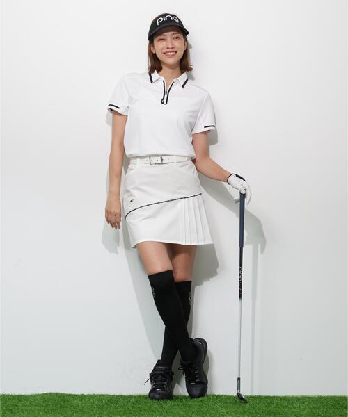PING(ピン)の「【PING APPAREL】サンベール×クールフローカノコ半袖ポロシャツ <GOLD> (LADIES)(ポロシャツ・レディース・ピンク/ブラック/ホワイト・LL/L/S/M)」の18枚目の写真