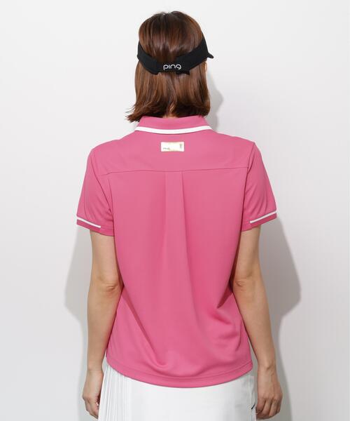 PING(ピン)の「【PING APPAREL】サンベール×クールフローカノコ半袖ポロシャツ <GOLD> (LADIES)(ポロシャツ・レディース・ピンク/ブラック/ホワイト・LL/L/S/M)」の22枚目の写真