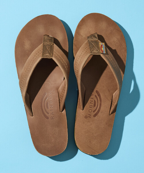 RAINBOW SANDALS(レインボーサンダル)の「RAINBOW SANDALS/レインボーサンダル FREAK'S STORE for BEACH & FES 別注 DOUBLE LAYER SANDALS(サンダル・メンズ・ベージュ・LARGE/MEDIUM/SMALL)」の2枚目の写真
