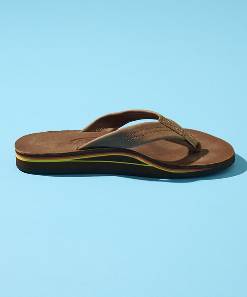 RAINBOW SANDALS(レインボーサンダル)の「RAINBOW SANDALS/レインボーサンダル FREAK'S STORE for BEACH & FES 別注 DOUBLE LAYER SANDALS(サンダル・メンズ・ベージュ・LARGE/MEDIUM/SMALL)」の5枚目の写真